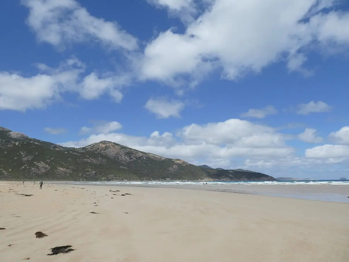 Norman Beach with the ranges of Wilsons Promontory behind