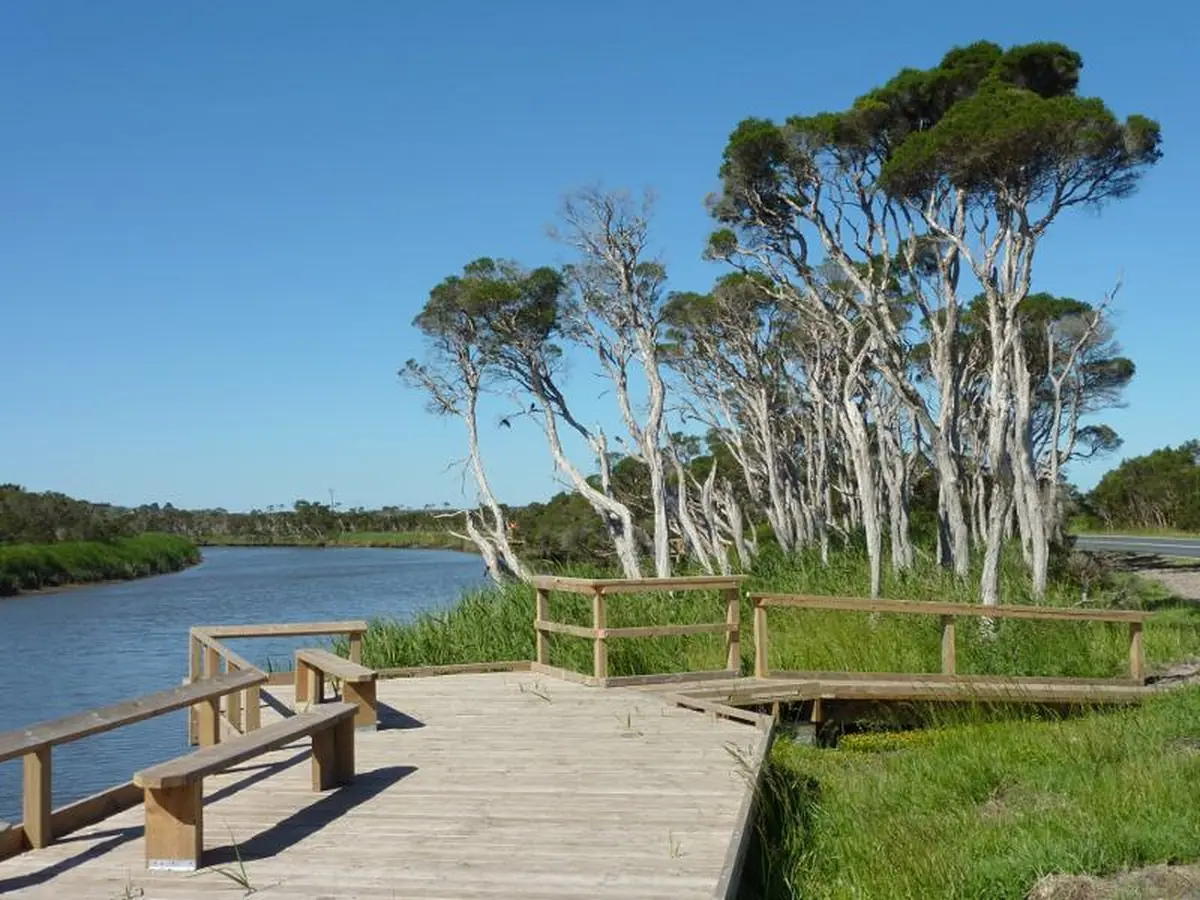 Boardwalk beside the Tarwin River at Tarwin Lower